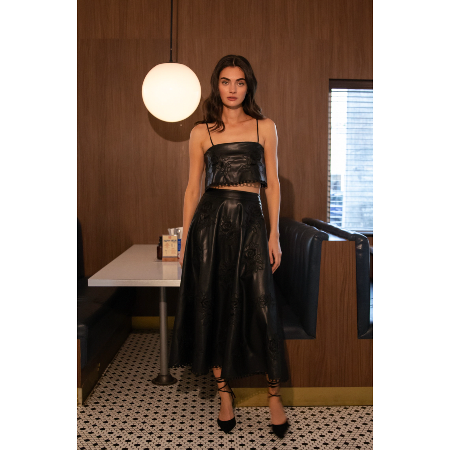 Ava Vegan Leather Skirt