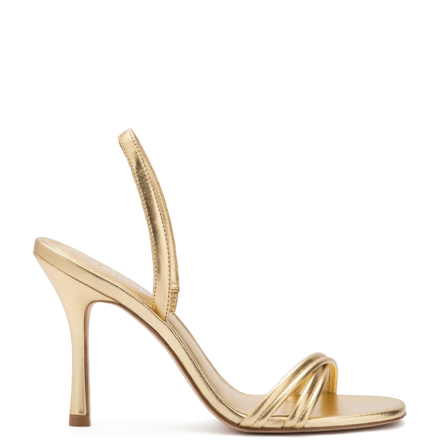 Load image into Gallery viewer, Annie Sandal In Gold Metallic Leather - Babette
