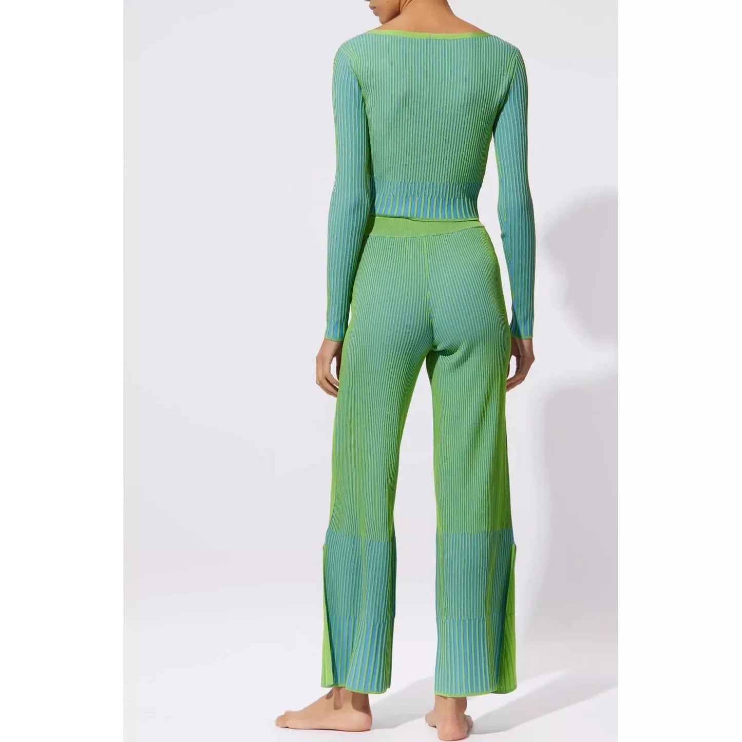 Load image into Gallery viewer, Logan Plaited Rib Pant - Babette
