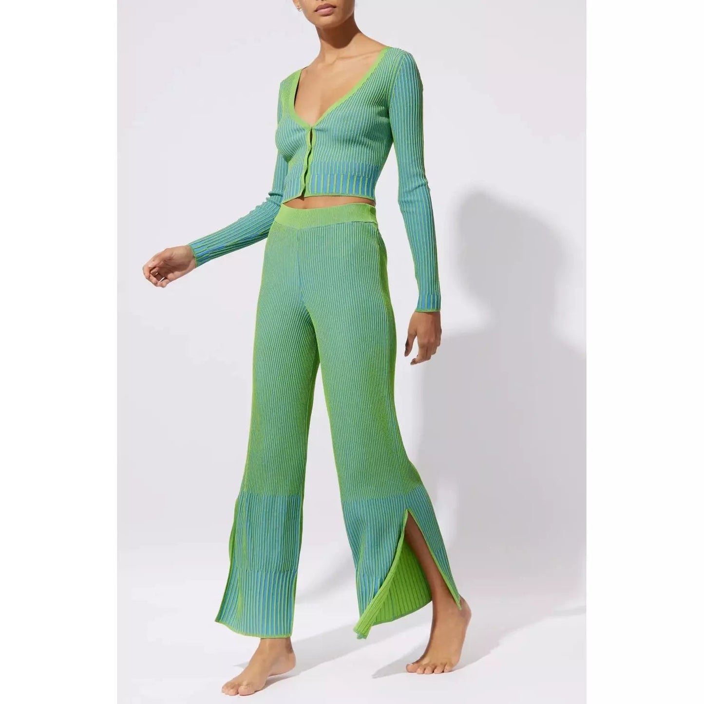 Load image into Gallery viewer, Logan Plaited Rib Pant - Babette
