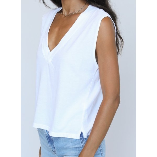Load image into Gallery viewer, Margot V Neck Sleeveless Tee - Babette

