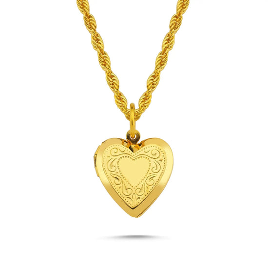 Load image into Gallery viewer, Necklace Locket Heart - babette.shop
