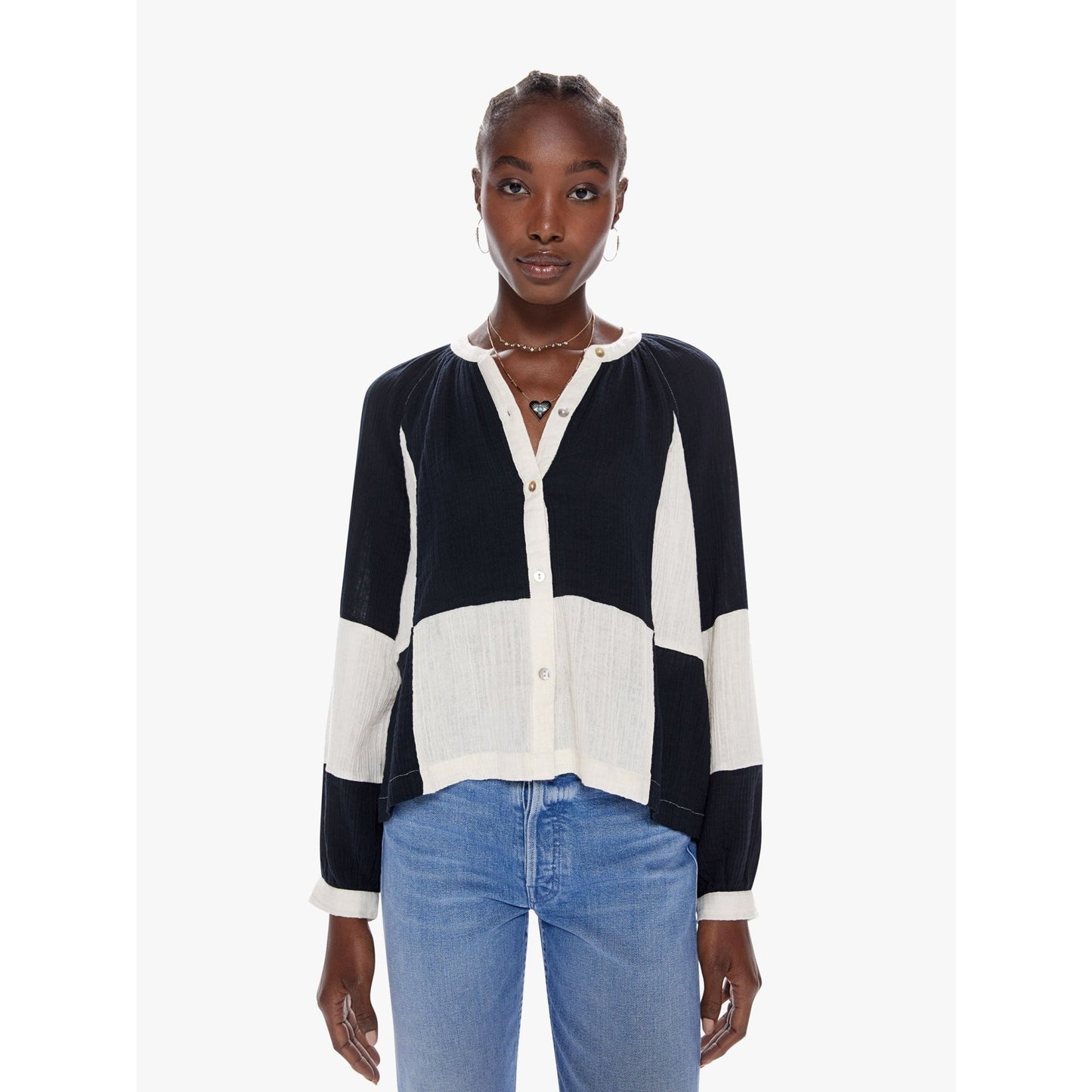 Load image into Gallery viewer, Pieced Sunburst Long Sleeve - Babette
