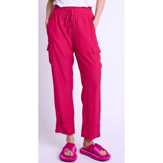 Priska Fuchsia Cargo Pants - Babette