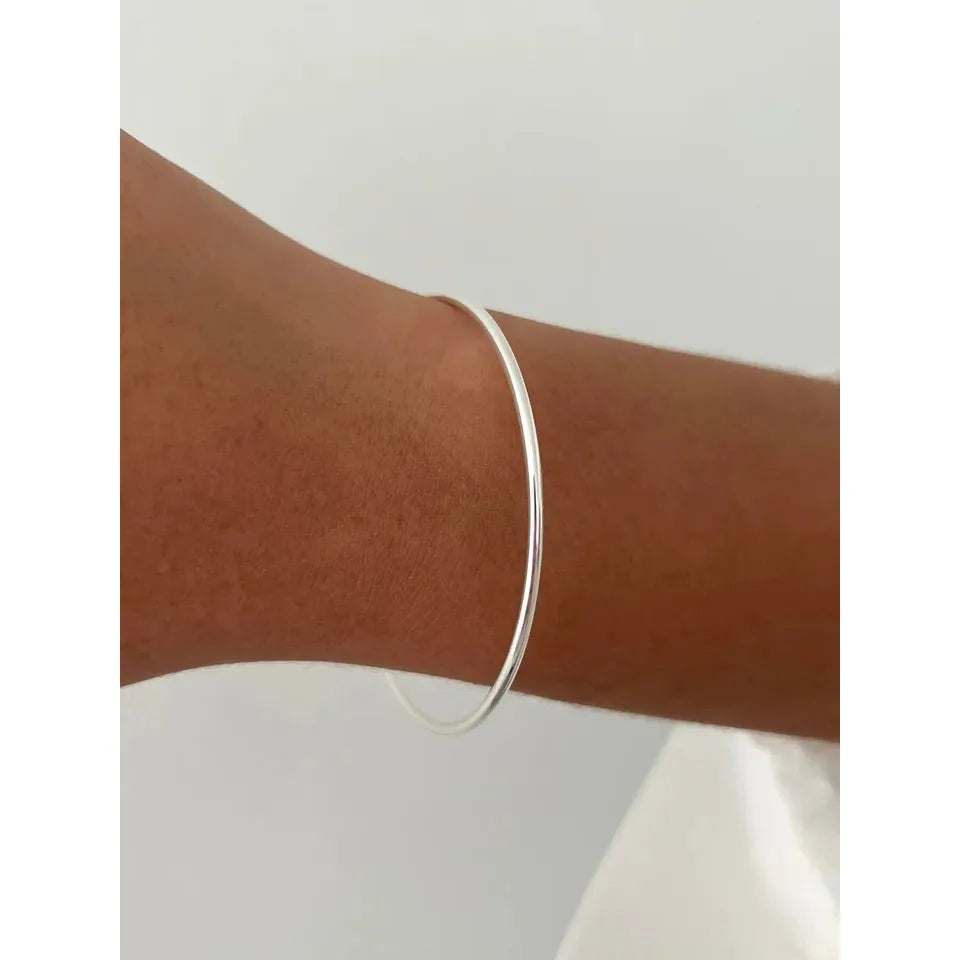 Load image into Gallery viewer, Silver Bangle - Babette

