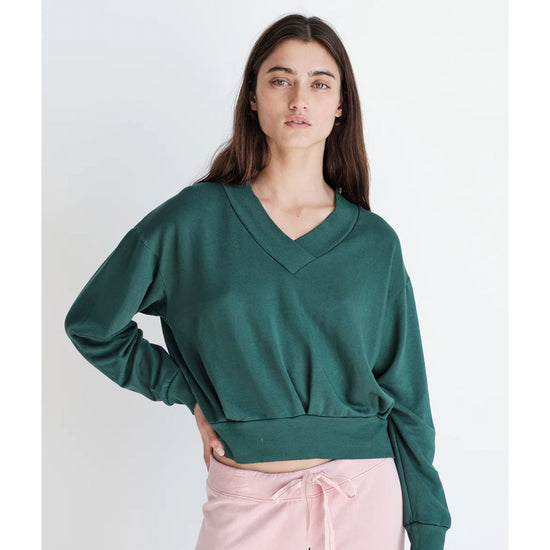 Load image into Gallery viewer, Softest Fleece V-Neck Pullover - Babette
