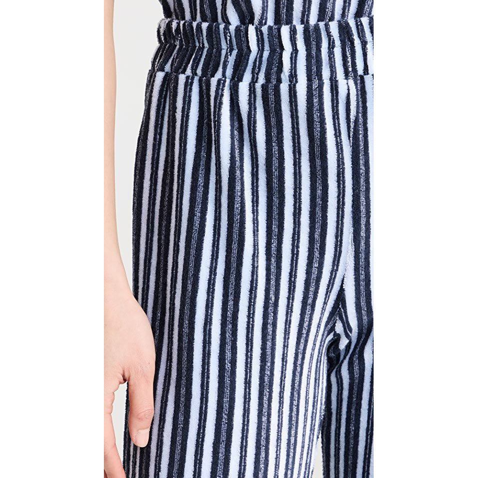 Load image into Gallery viewer, Stripe Terry Cloth Flare Pants - Babette
