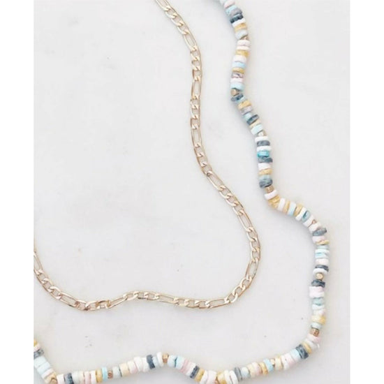 Load image into Gallery viewer, Summer Rainbow Beaded Layer Necklace - babette.shop

